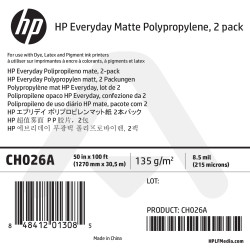 Polypropylène Mat HP - 1270 mm x 30,50 m - 120g - CH026A - Pack de 2 bobines